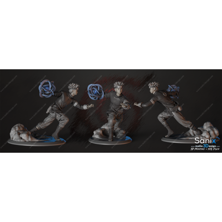 Naruto figurine impression 3D résine  18cm  (non peint)