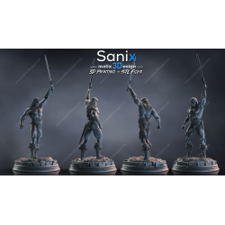 Conan figurine impression 3D résine  18cm (non peint) (2)