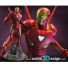 Iron man figurine impression 3D résine  18cm (non peint)