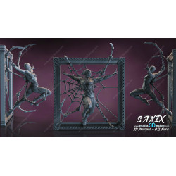 Spider man figurine impression 3D résine  18cm  (non peint) (2)