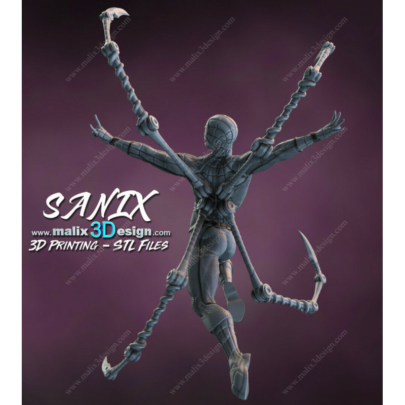 Spider man figurine impression 3D résine  18cm  (non peint)