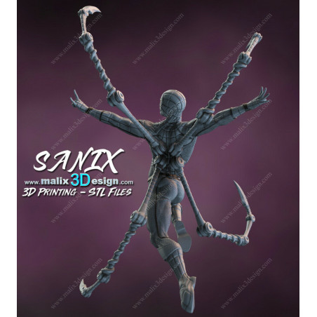 Spider man figurine impression 3D résine  18cm  (non peint)