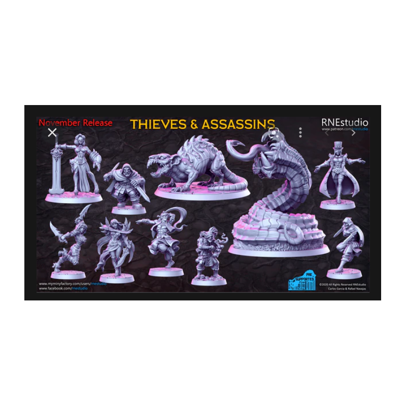 Impression 3D Figurines RN Studio Thieves & assassins