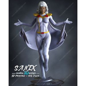 Storm figurine imprimée en 3D résine Taille 18cm