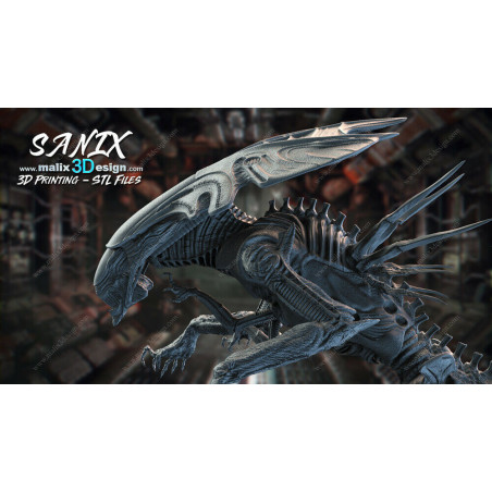 Alien queen figurine impression 3D résine  18cm (non peint)
