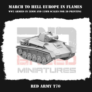 Impréssion 3D Figurines WWII Red army T 70