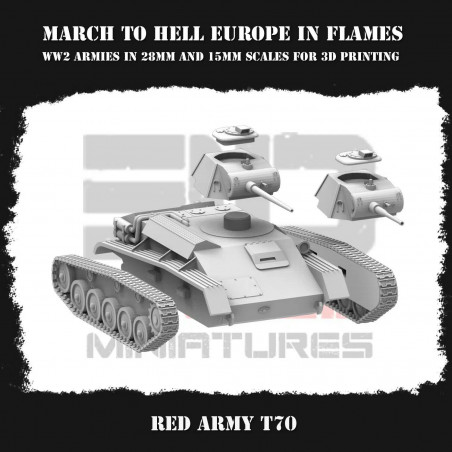 Véhicules et Tanks Armée Rouge WW2 – Impression 3D 28mm & 15mm  
