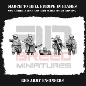 Impréssion 3D Figurines WWII Red Army Engineers