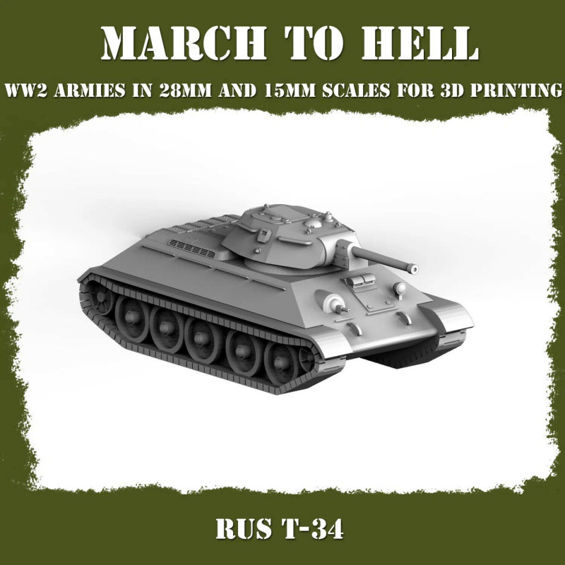 Véhicules et Tanks Armée Rouge WW2 – Impression 3D 28mm & 15mm  
