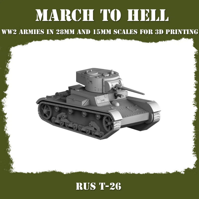 Véhicules et Tanks Armée Rouge WW2 – Impression 3D 28mm & 15mm  
