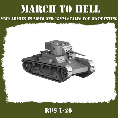 Véhicules et Tanks Armée Rouge WW2 – Impression 3D 28mm & 15mm  
