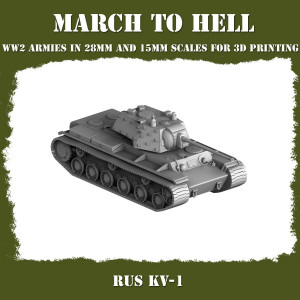 Impréssion 3D Figurines WWII Red army KV-1
