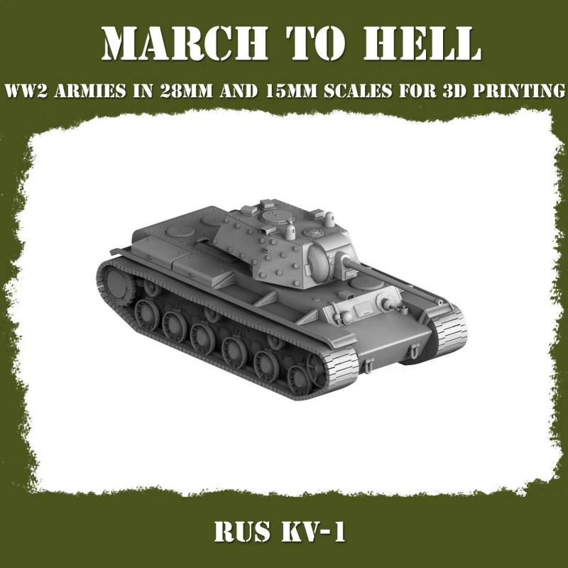 Véhicules et Tanks Armée Rouge WW2 – Impression 3D 28mm & 15mm  
