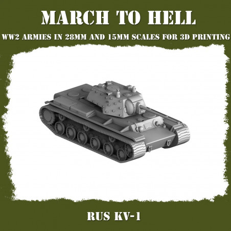 Véhicules et Tanks Armée Rouge WW2 – Impression 3D 28mm & 15mm  
