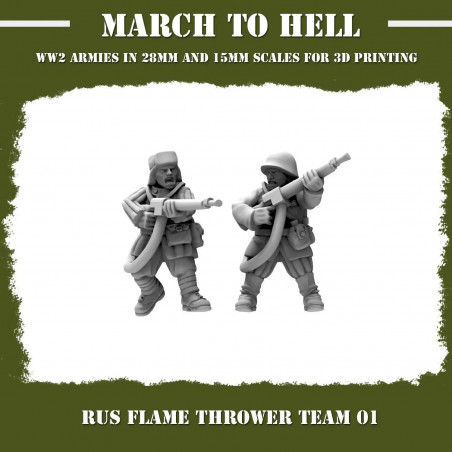 Figurines Infanterie Armée Rouge 3D – Soldats soviétiques WW2  
