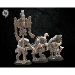 Guerriers Cuetzpal – Figurines Résine Fantasy 28mm | The Lost Kingdom

