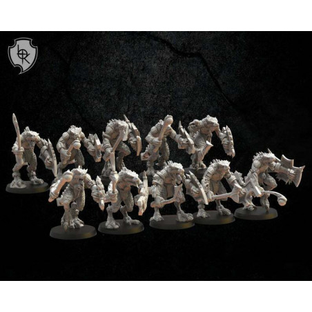 Guerriers Cuetzpal – Figurines Résine Fantasy 28mm | The Lost Kingdom

