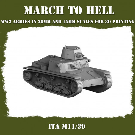 Véhicules Italiens WW2 – Figurines Résine 3D pour Wargames – 28mm & 15mm

