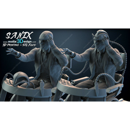 Professor X figurine impression 3D résine  18cm (non peint)