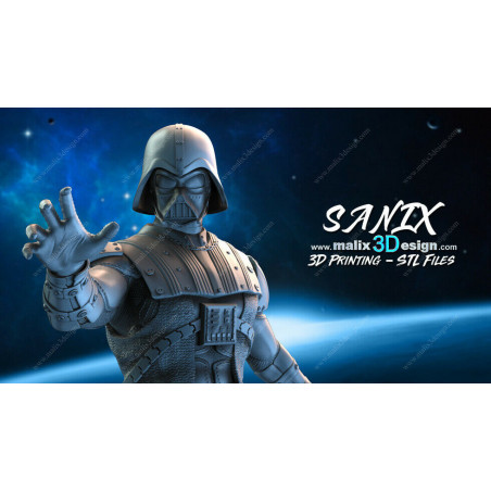 Bust DarthVader impression 3D resine, taille 18cm ( non peint ) (non peint)