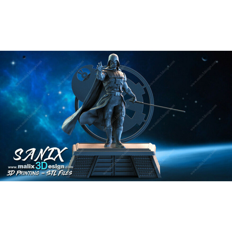 Darth Vader figurine impression 3D résine  18cm (non peint)