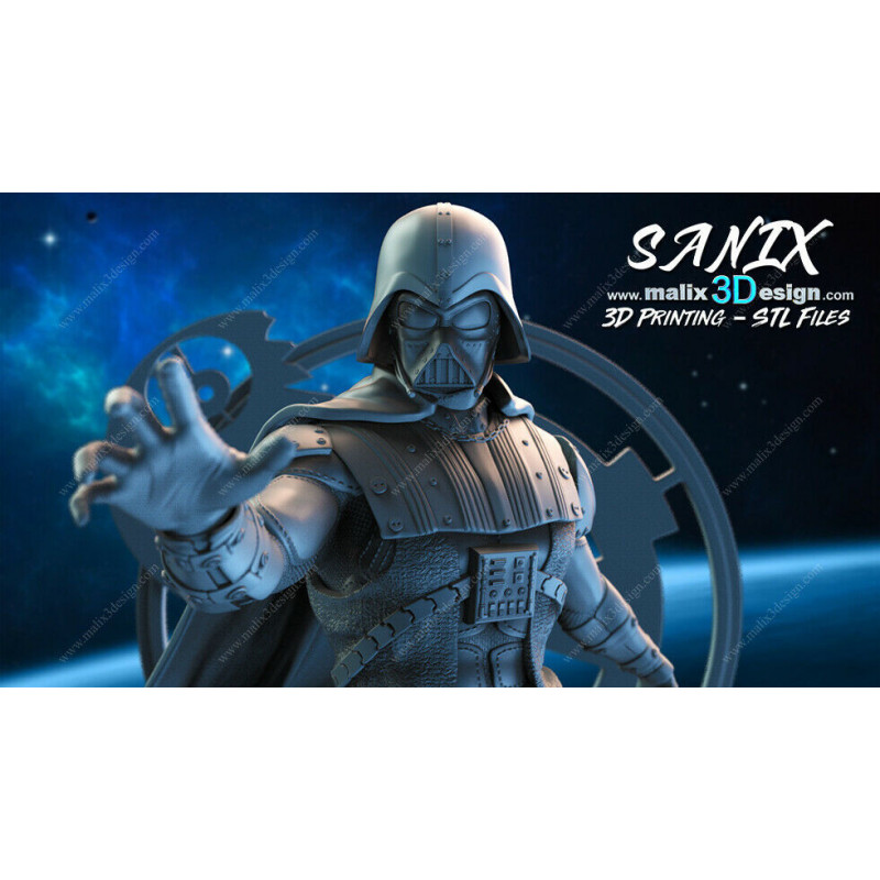 Darth Vader figurine impression 3D résine  18cm (non peint)