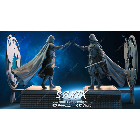 Darth Vader figurine impression 3D résine  18cm (non peint)