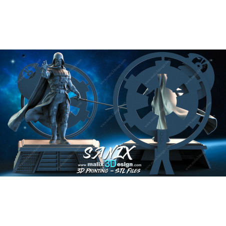 Darth Vader figurine impression 3D résine  18cm (non peint)