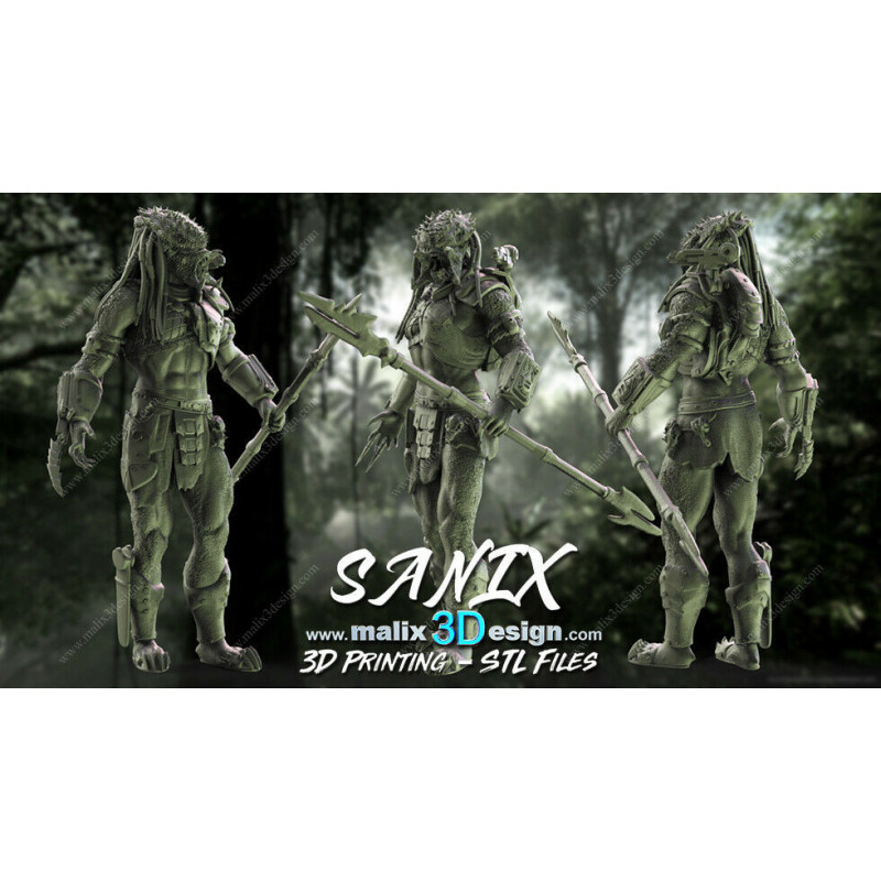 Predator figurine impression 3D résine  18cm  (non peint)