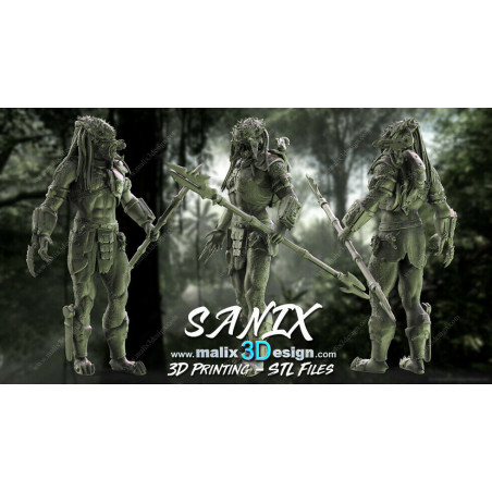 Predator figurine impression 3D résine  18cm  (non peint)