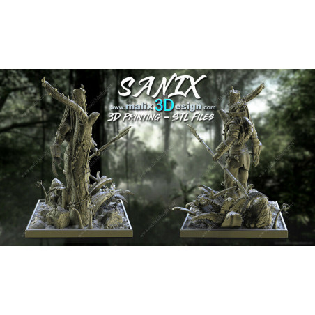 Predator figurine impression 3D résine  18cm  (non peint)