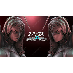 Electra figurine impression 3D résine  18cm (non peint) (2)