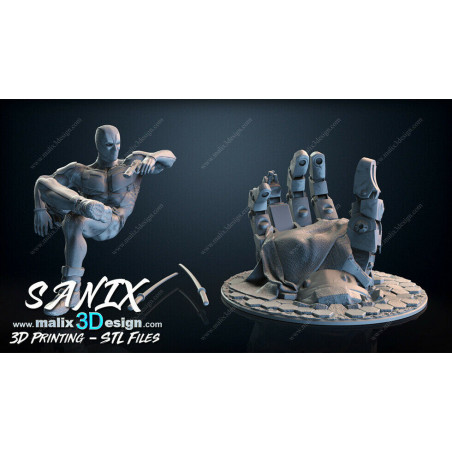 Deadpool figurine impression 3D résine  18cm (non peint)