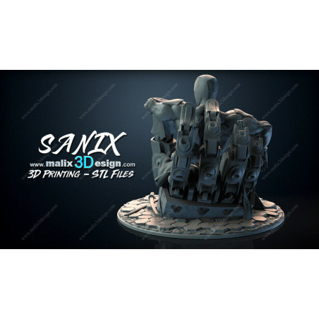 Deadpool figurine impression 3D résine  18cm (non peint)