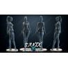 Lady Deadpool figurine impression 3D résine  18cm  (non peint)