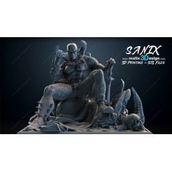 Spawn figurine impression 3D résine  18cm  (non peint)