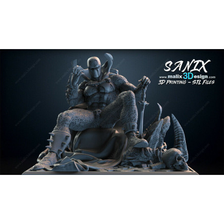 Spawn figurine impression 3D résine  18cm  (non peint)