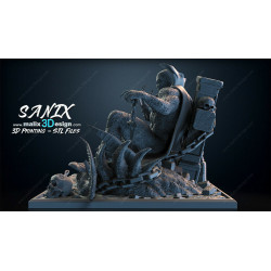 Spawn figurine impression 3D résine  18cm  (non peint) (2)