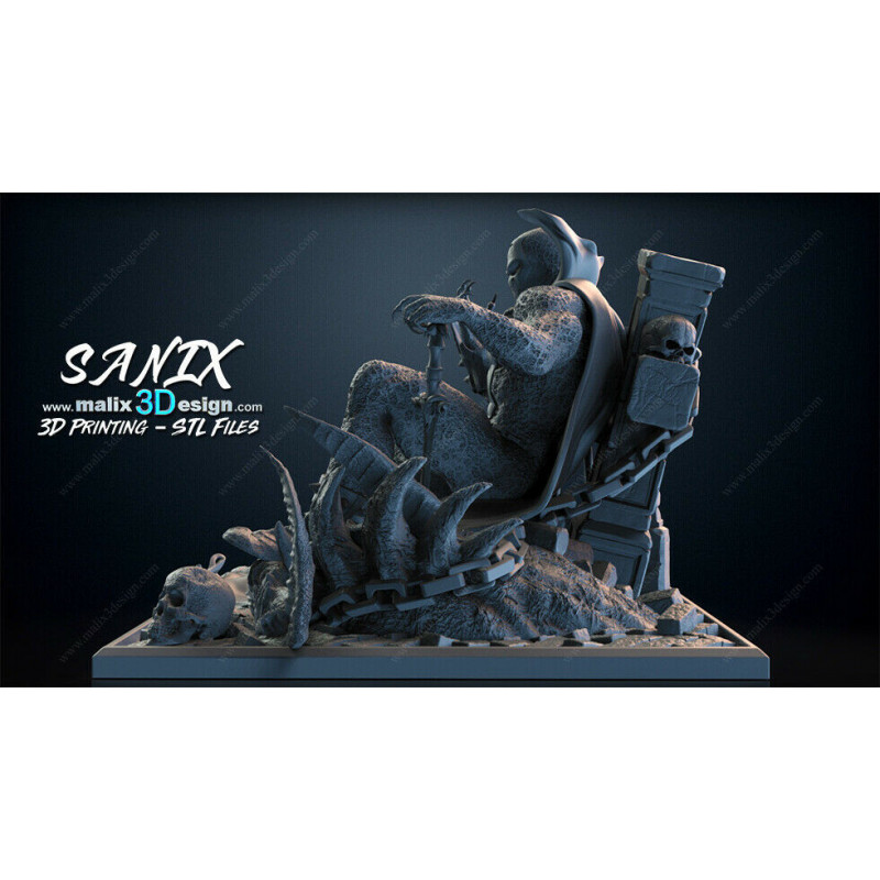 Spawn figurine impression 3D résine  18cm  (non peint)