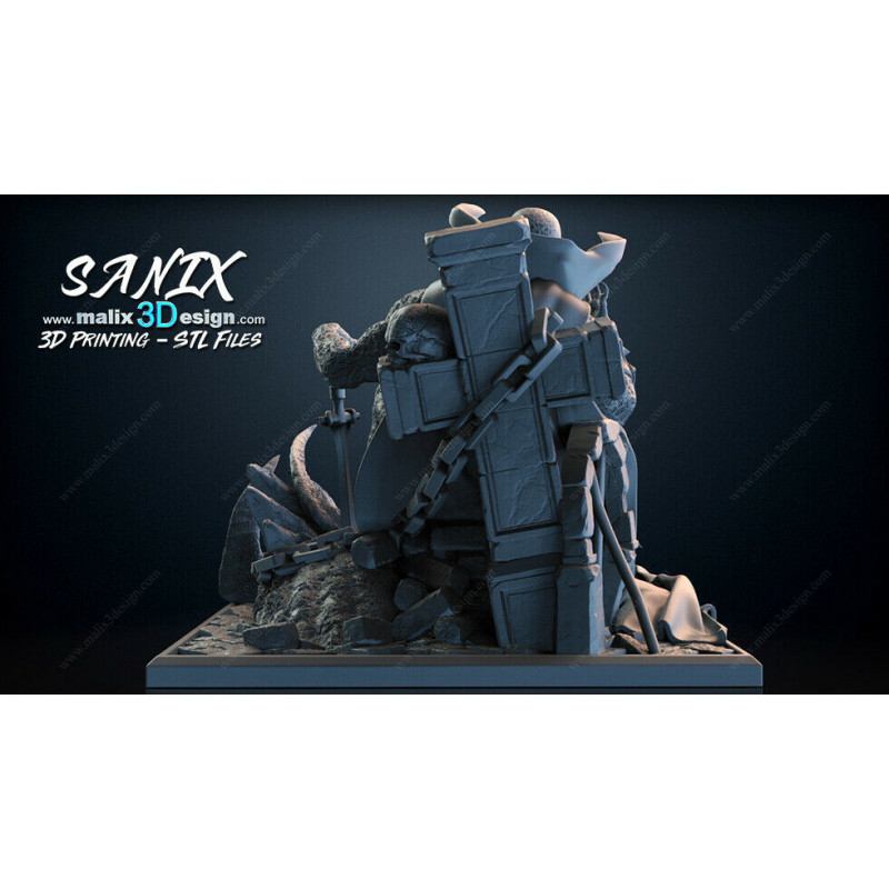 Spawn figurine impression 3D résine  18cm  (non peint)