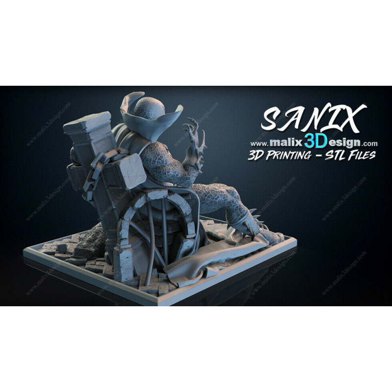 Spawn figurine impression 3D résine  18cm  (non peint)