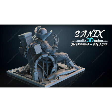Spawn figurine impression 3D résine  18cm  (non peint)