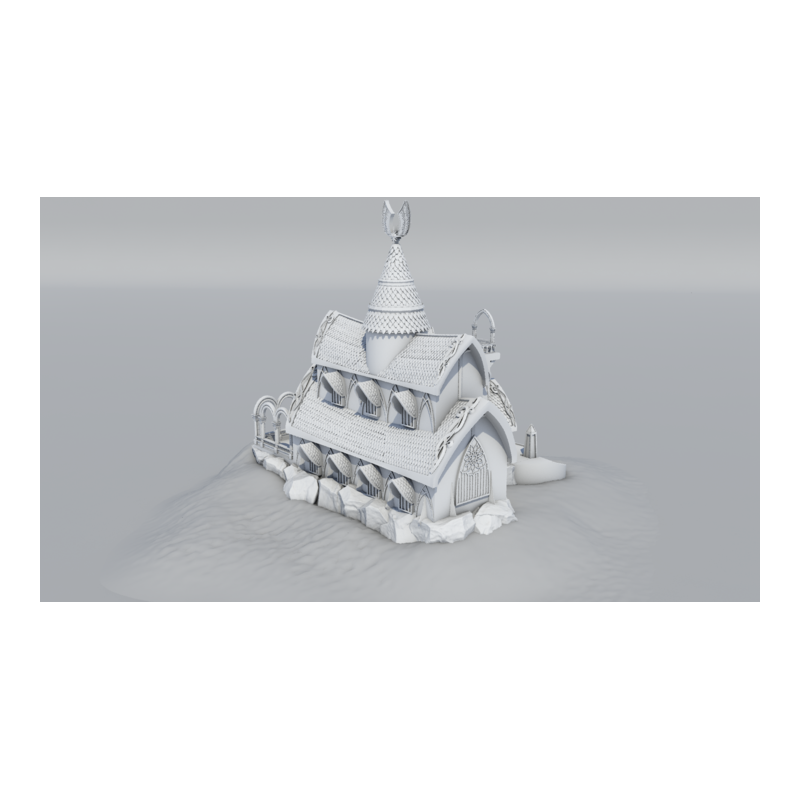 9th Age décors impression 3D Maison noble elfique 