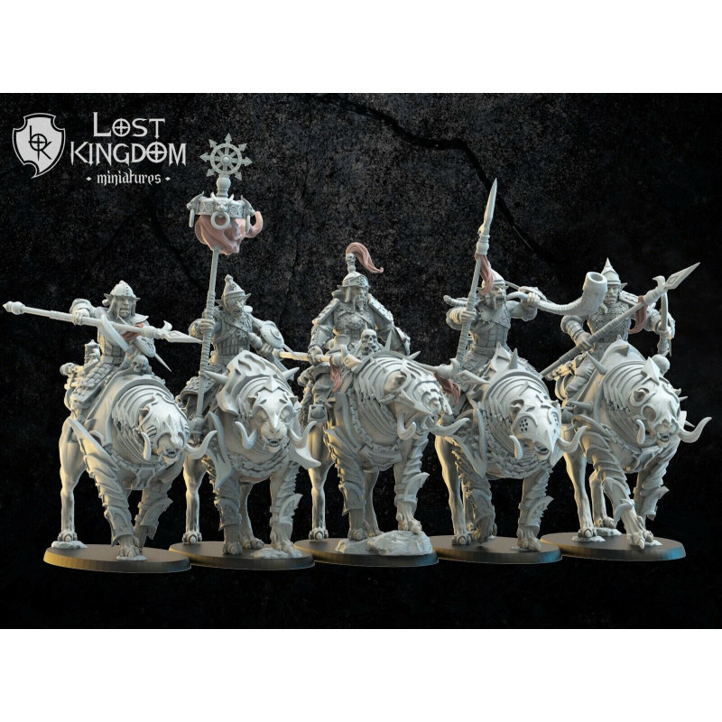 Figurines Nains du chaos imprimées en 3D