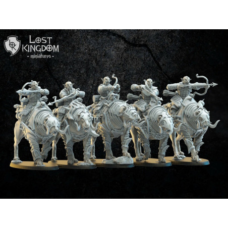 Figurines Nains du chaos imprimées en 3D