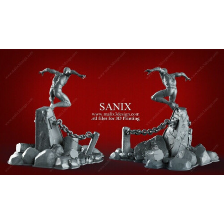 Spider man figurine impression 3D résine  18cm  (non peint)