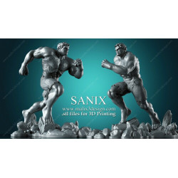 Huk impression 3D résine taille 18cm ( non peint ) (non peint) (2)