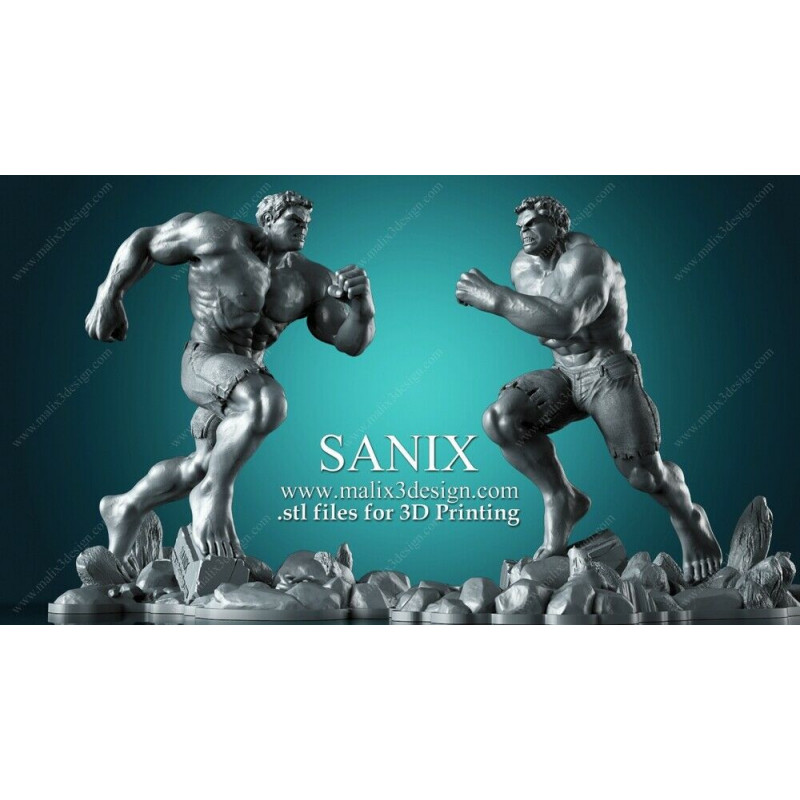 Huk impression 3D résine taille 18cm ( non peint ) (non peint)