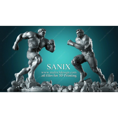 Huk impression 3D résine taille 18cm ( non peint ) (non peint)