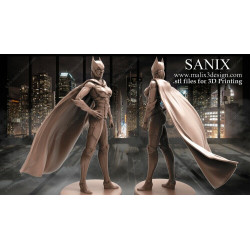 Batgirl impression 3D résine taille 18cm ( non peint ) (non peint) (2)